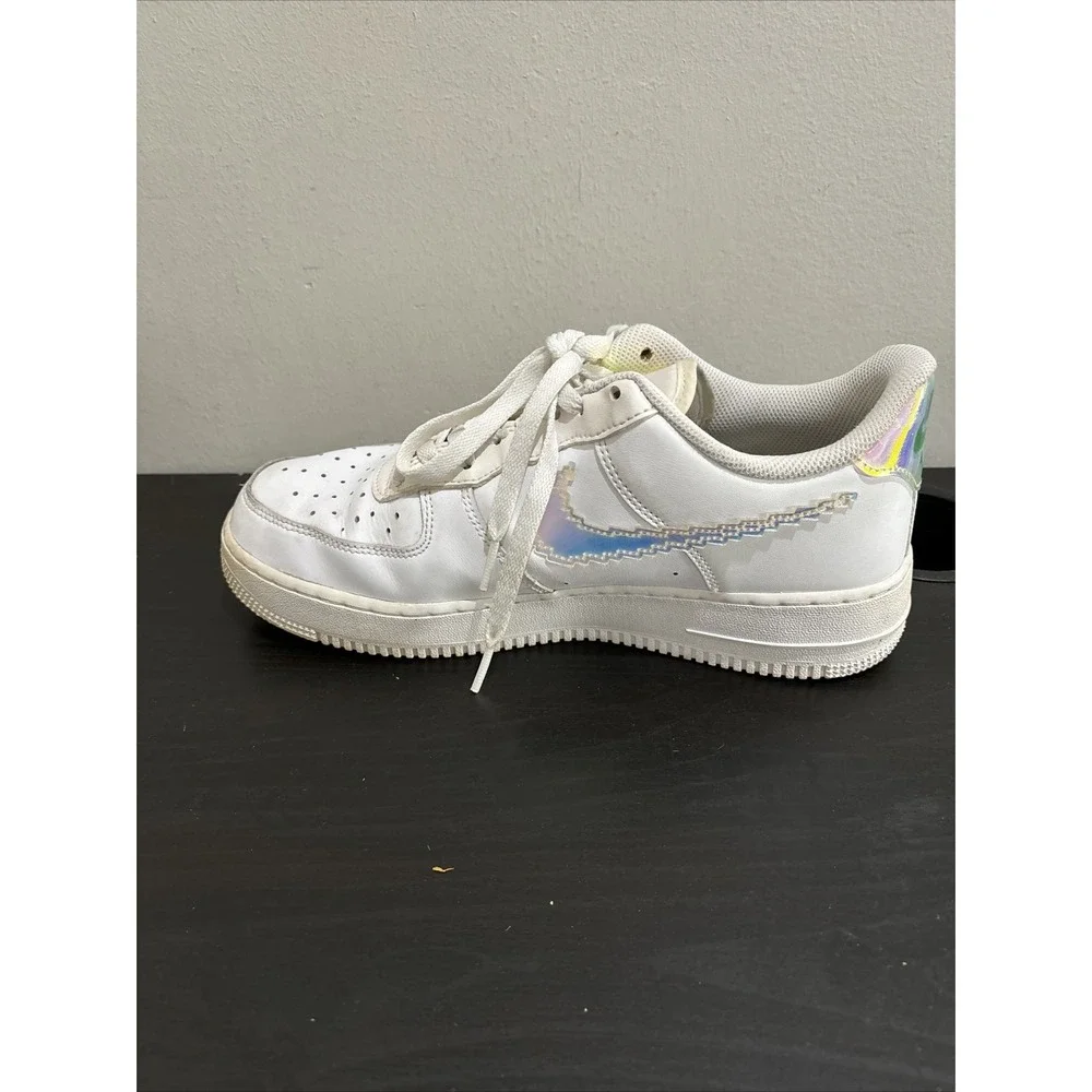 Nike Air Force 1 Low Iridescent Pixel White Multicolor CV1699-100 Men's Size 9
